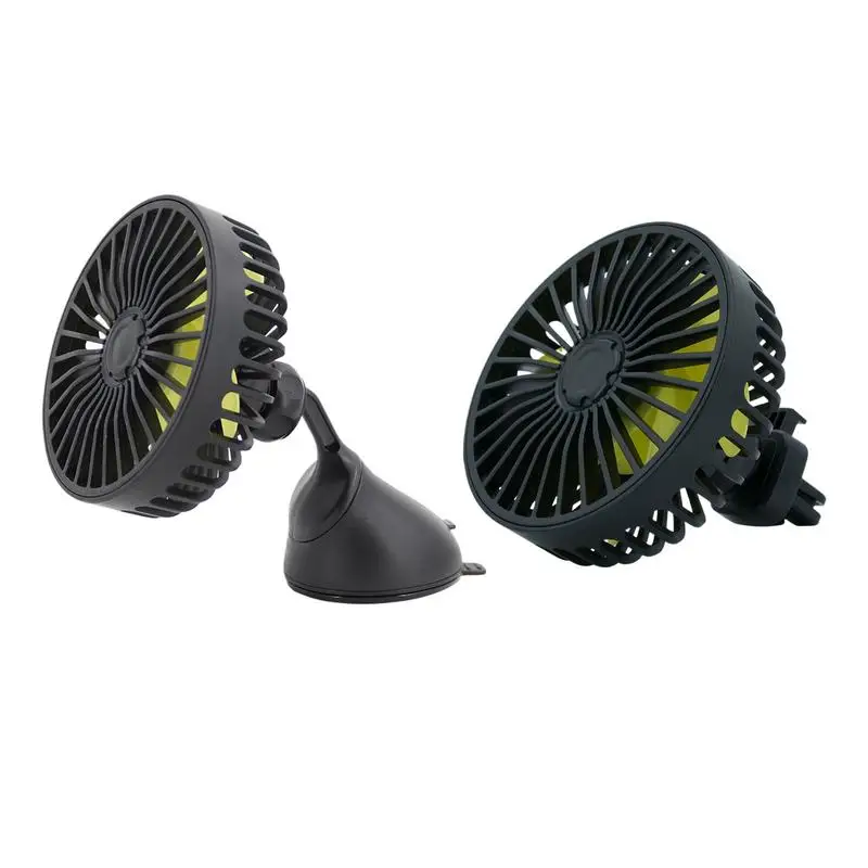 

5V USB Powered Compact Electric Cooling Air Circulator Car USB Fan 3 Speed Strong Wind Car Cooling for Home Outdoors Automobile