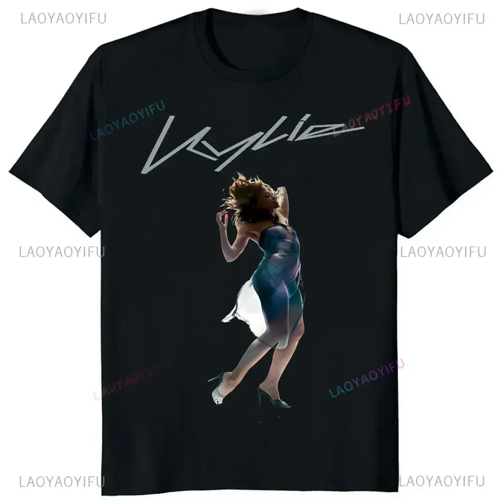 Streetwear Singer Kylie Minogue T-shirt Summer Trend Harajuku Short Sleeved Unisex Shirt Graphic Oversized T-shirt