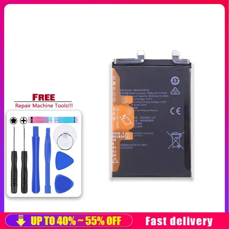 Mobile Phone Batteries 3900mAh  HB426493EFW For huawei Honor 50SE 50 se Smartphone Battery