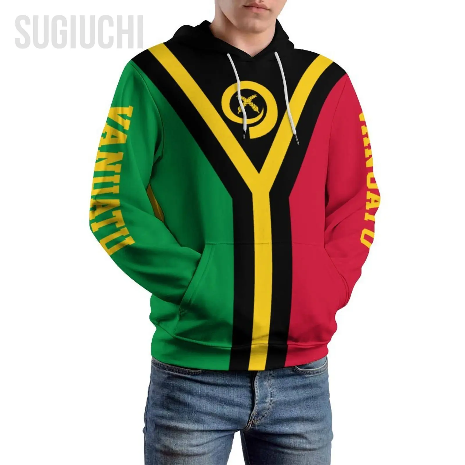 Unisex 3D Hoodie Vanuatu Flag Men Women Polyester Harajuku Sweatshirt Pullover Hoodies Casual Cool