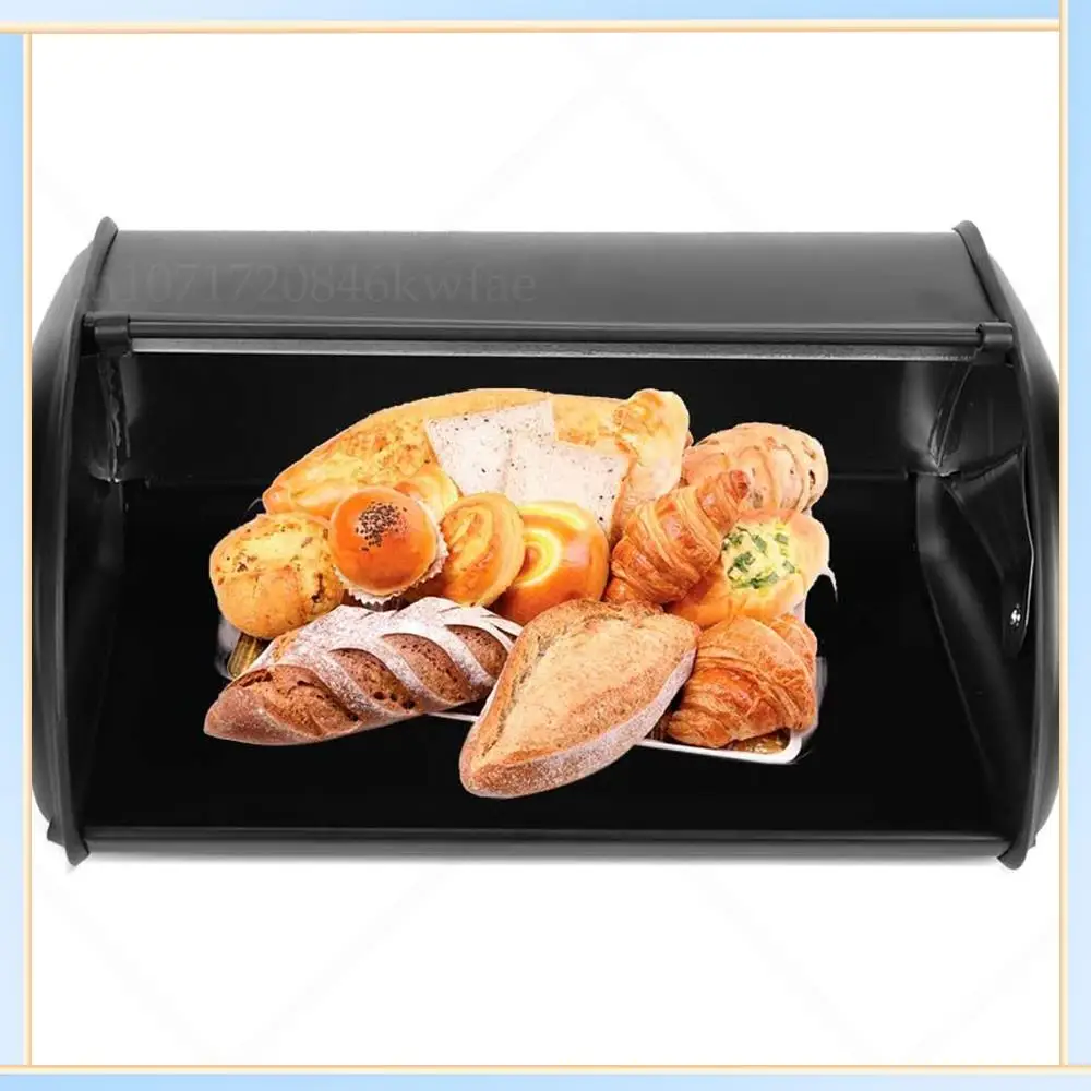 

-A60I Bread Box,Large Capacity Metal Bread Box,Holder Bin Container Kitchen Storage Organizer,Storage Organizer 3.1-4L