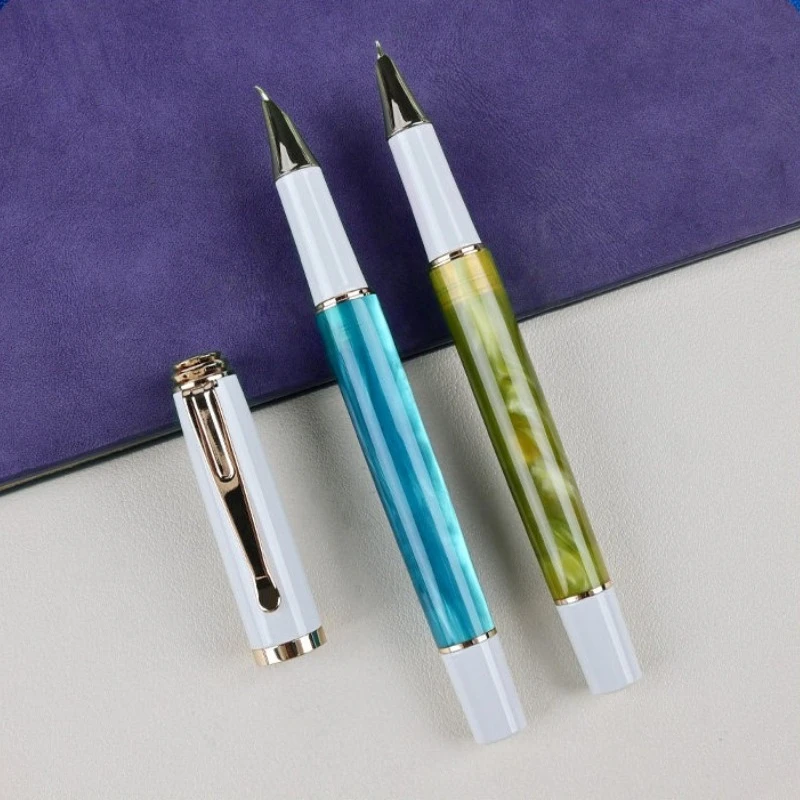 

2026 New Wingsung Fountain Pen Calligraphy Hooded Nib Bent M 0.7mm Tip Ink Pens Charging Business Conference Gift Writing Pen