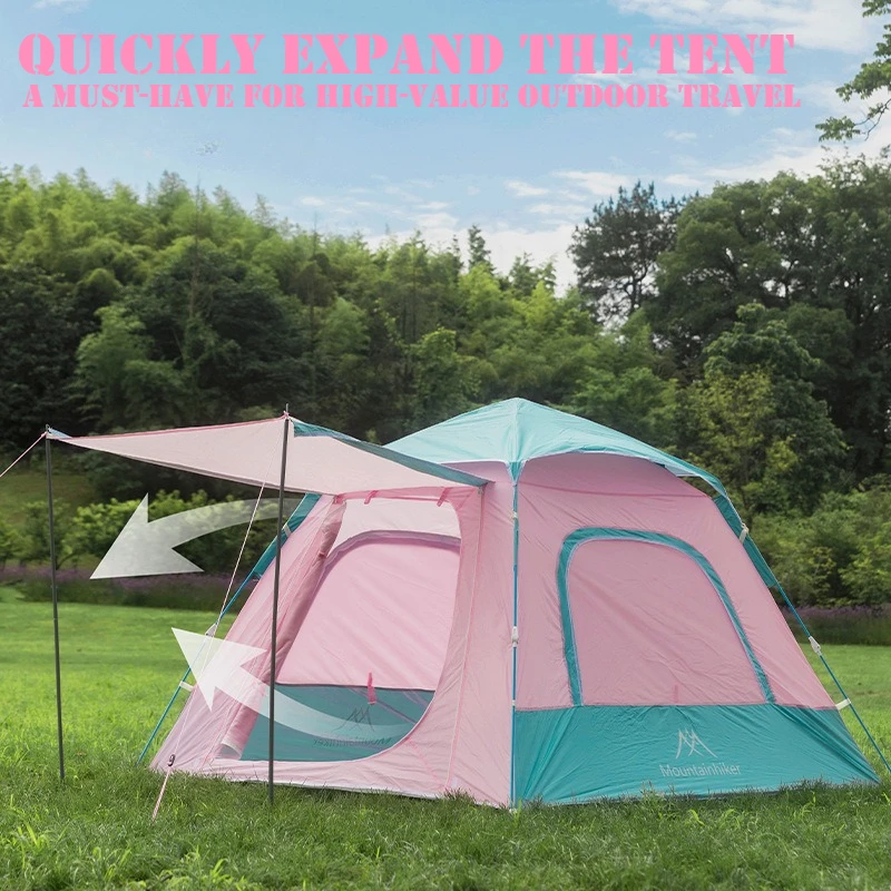 Outdoor Camping Tent Ore Color Scheme Travel Rest Exclusive Windproof Sunscreen Quick Open Small Tent Mosquito Proof