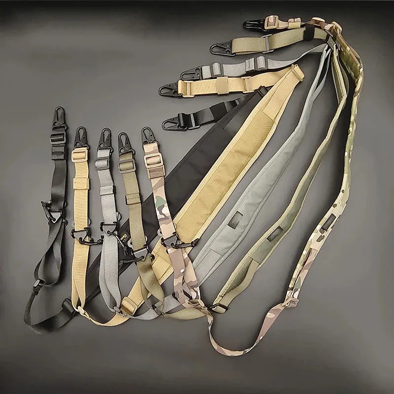 Perlengkapan Taktis Gudang AS, Tali Senapan Modular Slingster, Tali Senapan Empuk Lepas Pasang 2/1 Titik, Aksesoris Berburu AR15