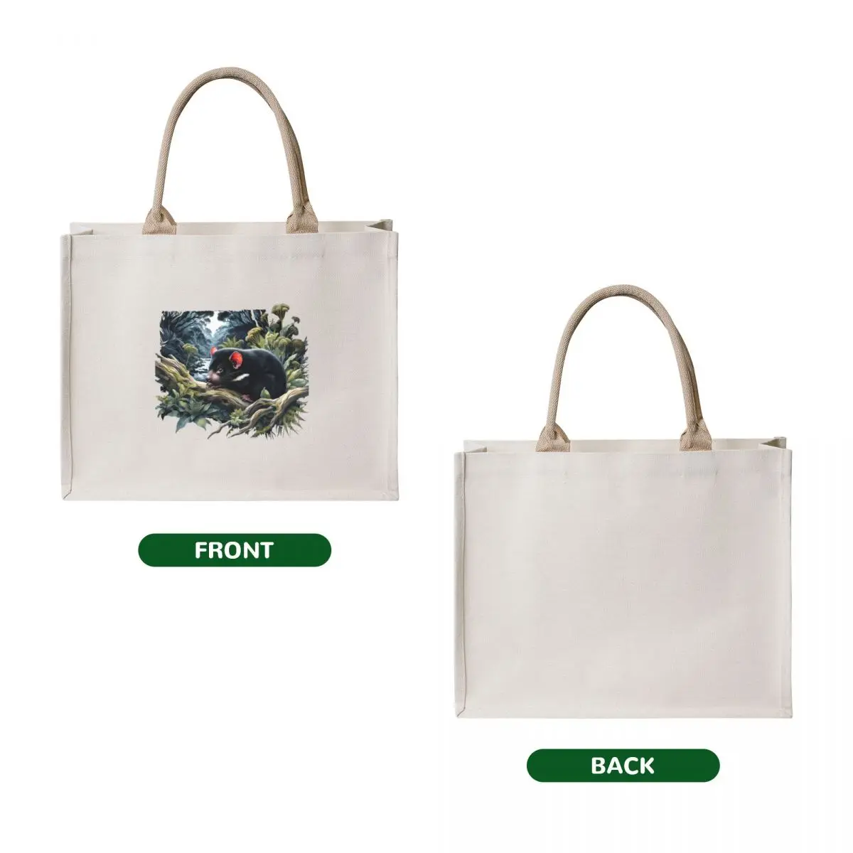 Tasmanian Devil Tote Bag custom canvas bag tote bags aesthetic Shopper handbag