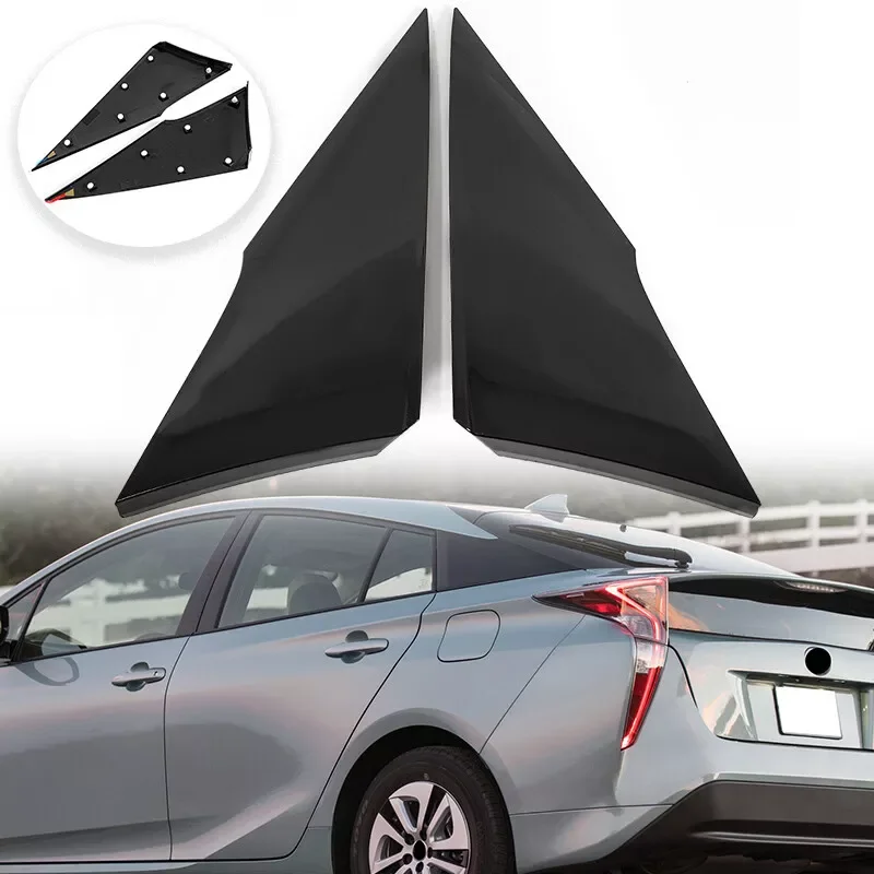 For Toyota Prius 2016- 2022 Black Rear Quarter Triangle Moldings Cover Panel 62505-47012 62506-47012 62505-47011 62506-47011