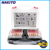 2PCS 12V 24V Wireless Magnetic LED Truck Taillight Trailer Rear Signal Warning Brake Light Lamp Bus Caravans Campers Lorry RV