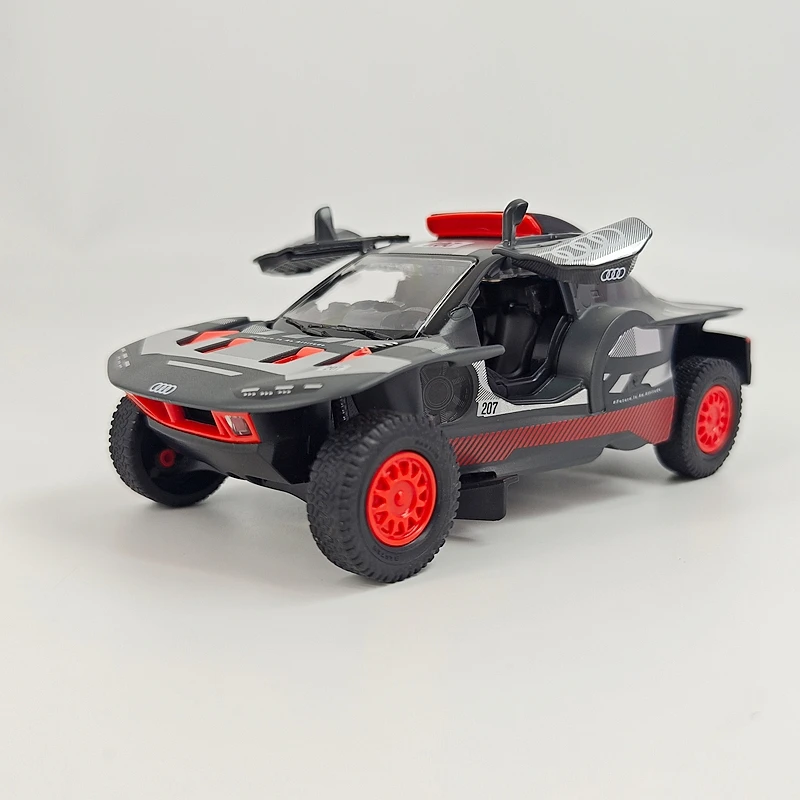 Модель внедорожника Audi RS Q e-tron от Rastar в масштабе 1:32, из сплава, с открывающимися двумя дверями, раллийный автомобиль, украшение, подарок.