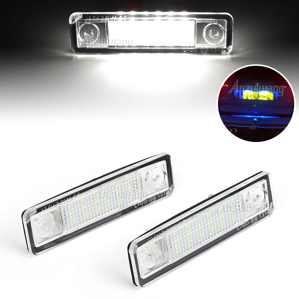 2Pcs LED No Error Car License Plate Light Number Auto Warning Lamp for Opel Corsa Vectra B Astra F G Omega A B Zafira A Signum