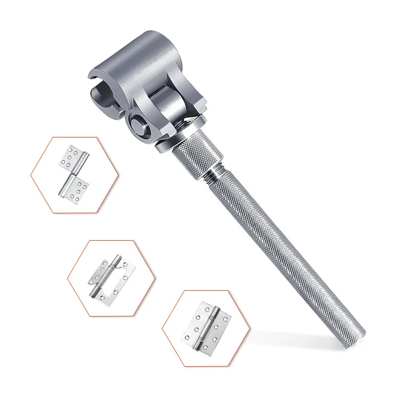 Adjustable door seam screw movable wrench hinge stainless steel material