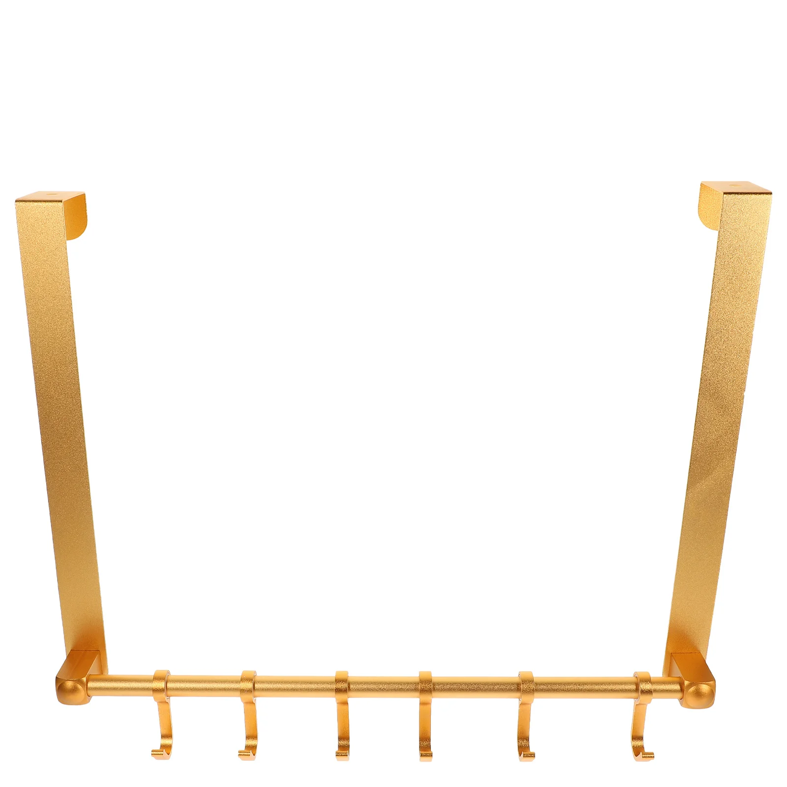 

1Set Door Back Hook No Nails Drill Over Door Rack Multi Hook Aluminum Alloy Saving Organizer for Clothes Towels