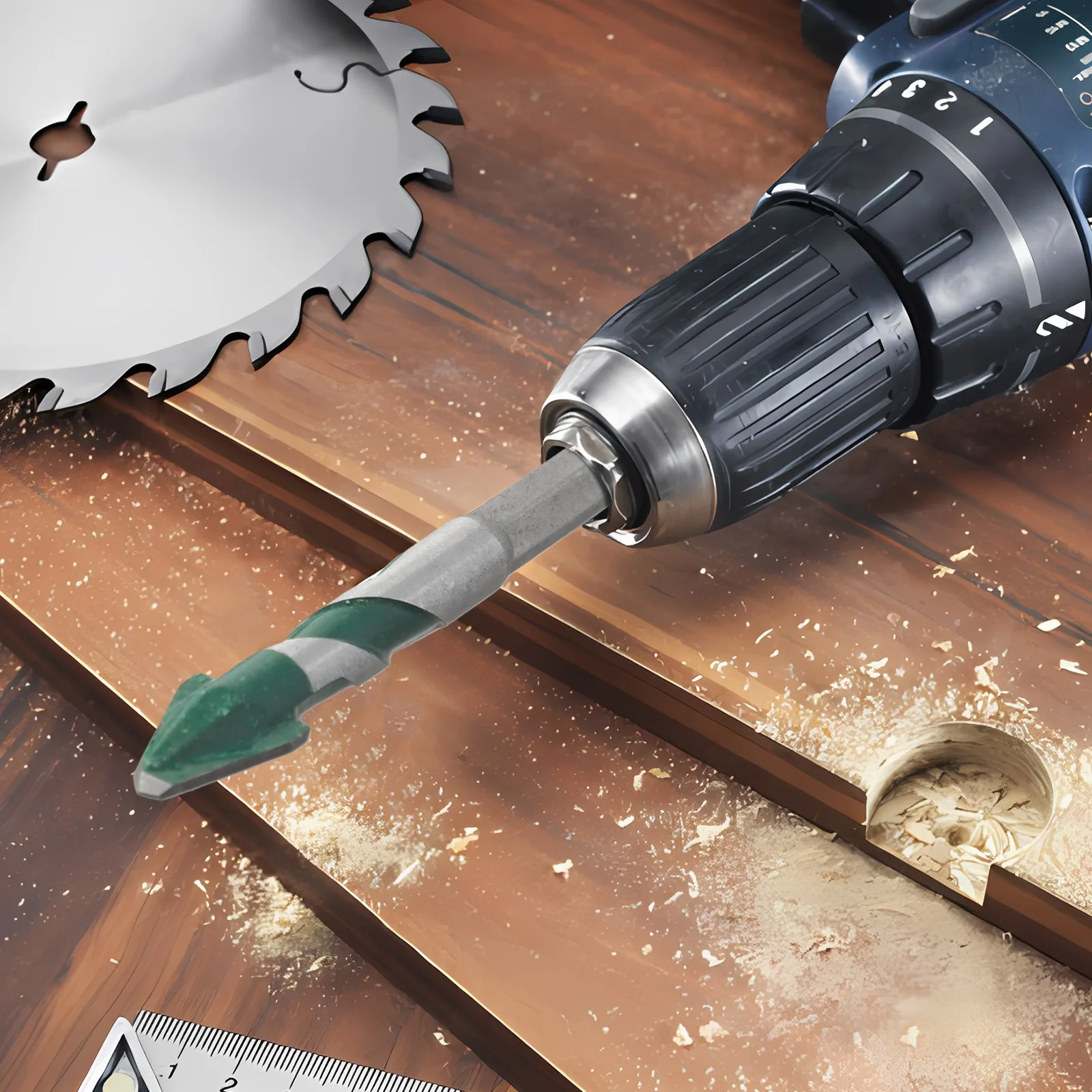 DIY Projects 12mm Carbide Drill Bits Multi Size Drill Bits For Wood Long Length Drill Bits Marking Specifications