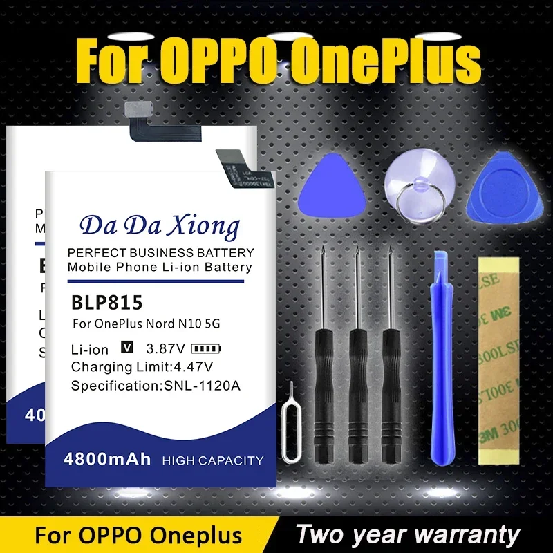 2024 New High Quality BLP829 BLP827 BLP861 BLP607 BLP815 Battery For OPPO OnePlus Nord 9 10 X 1+X Nord2 E1001 5G + Tool