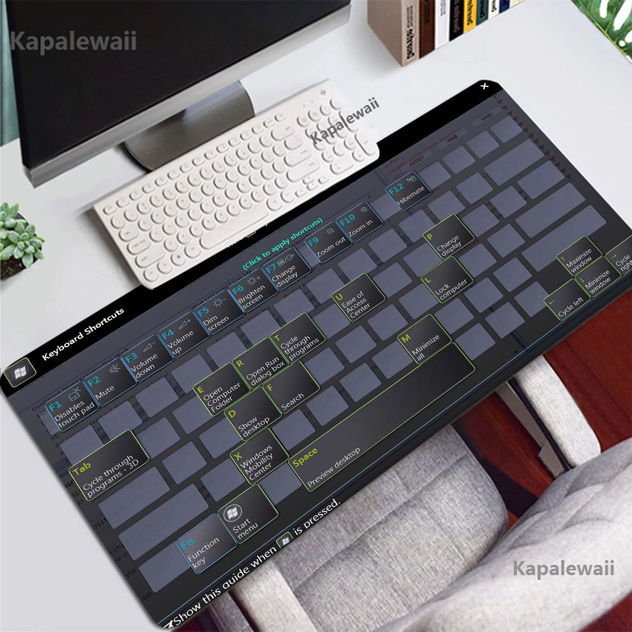 

Desk PS PPT Office Software Shortcut Key Mouse Pad Gaming Mousemat Large Pc Gamer Accessoires Mousepad Speed Keyboard Pads XXL