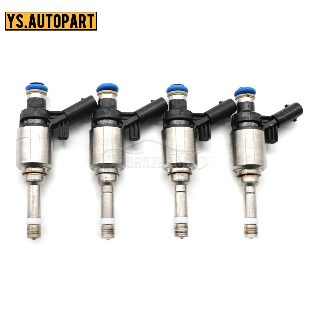 4pcs/lot Petrol Fuel Injector 06H906036G For Volkswagen For Audi A4 A3 A5 TT T5 Eos CC 2.0L Turbo 0261500076 0261500162