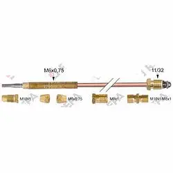 General purpose thermocouple set 6-piece L 1200mm