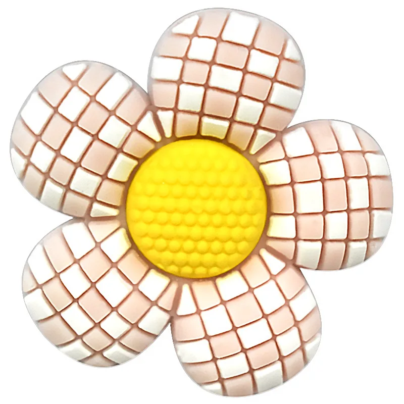New 1pcs Pins  Shoes Charms For Crocs Shoes Accessories Beautiful Flowers Decoration  Women Sandals Buckle Kids Favors Badges image 5