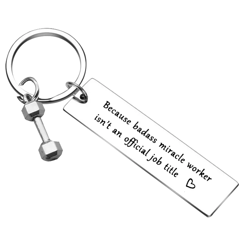 New Physical Therapist Keychain Appreciation Gift Key Rings