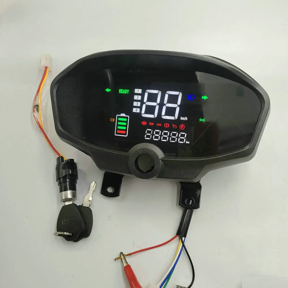 Electric Tricycle LCD Instrument Panel 48V60V72V Voltage And Power Display Total Mileage Cumulative Modified General DASHBOARD