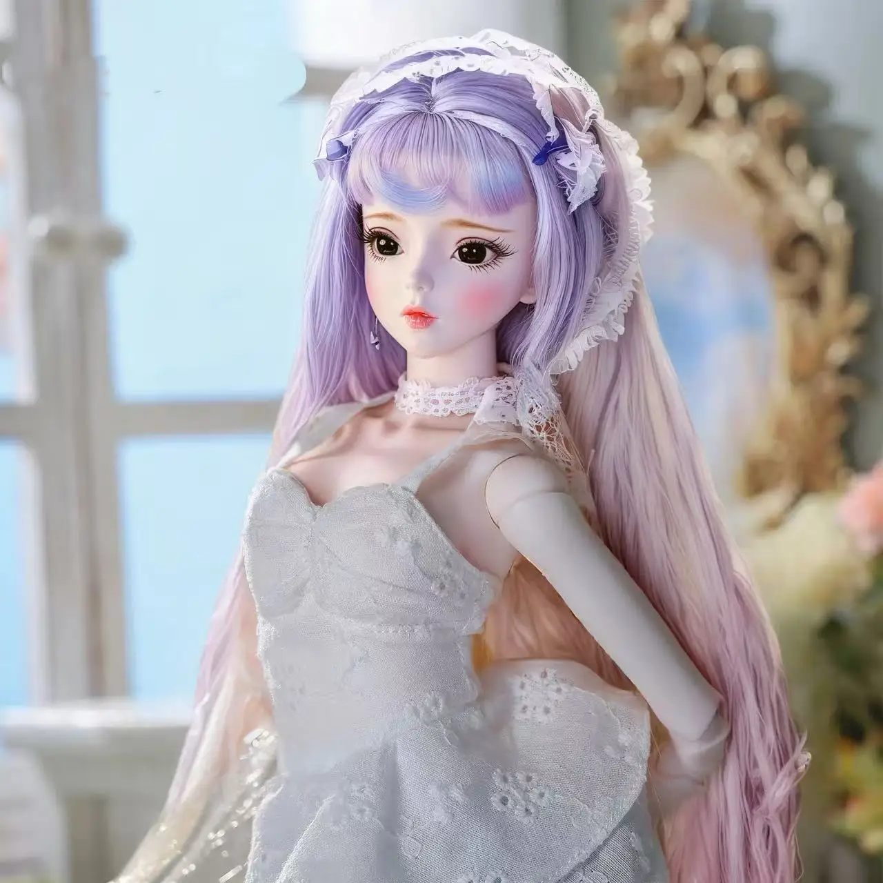 

Dream Princess 1/3 scale doll, 62 cm ball-jointed doll complete set, with random clothing, shoes and headwear accessories, girl