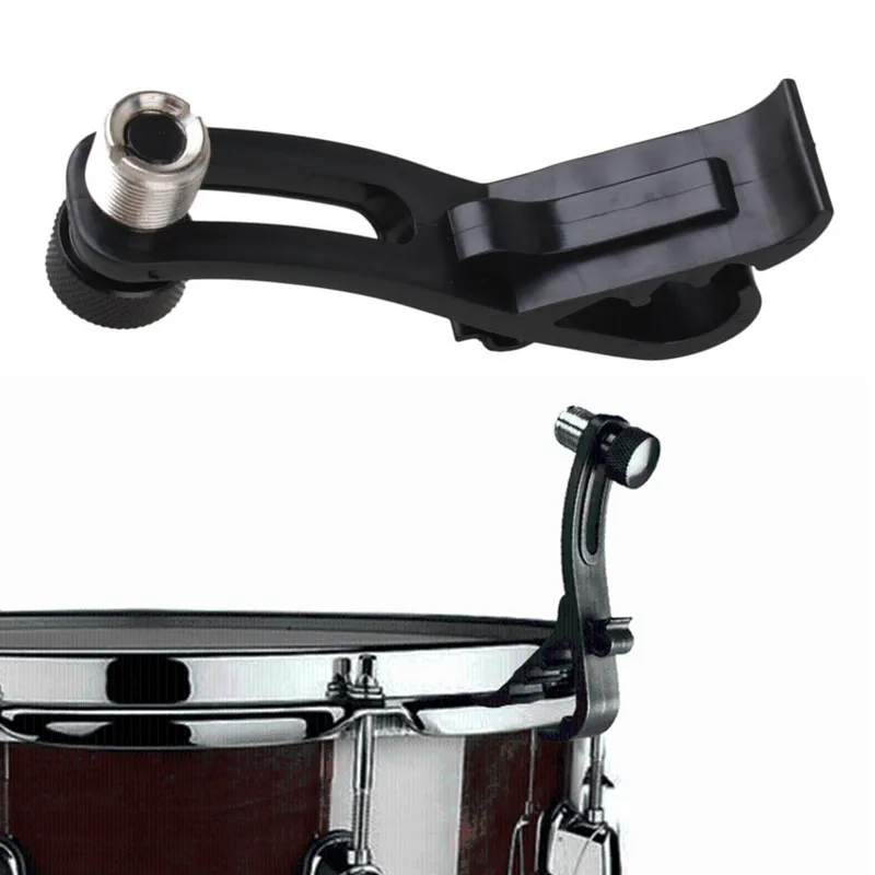 Drum Microphone Clip Holder Height Adjustable Mic Clip Stand Drum Rim Mount Clamp With Groove Gear Shock