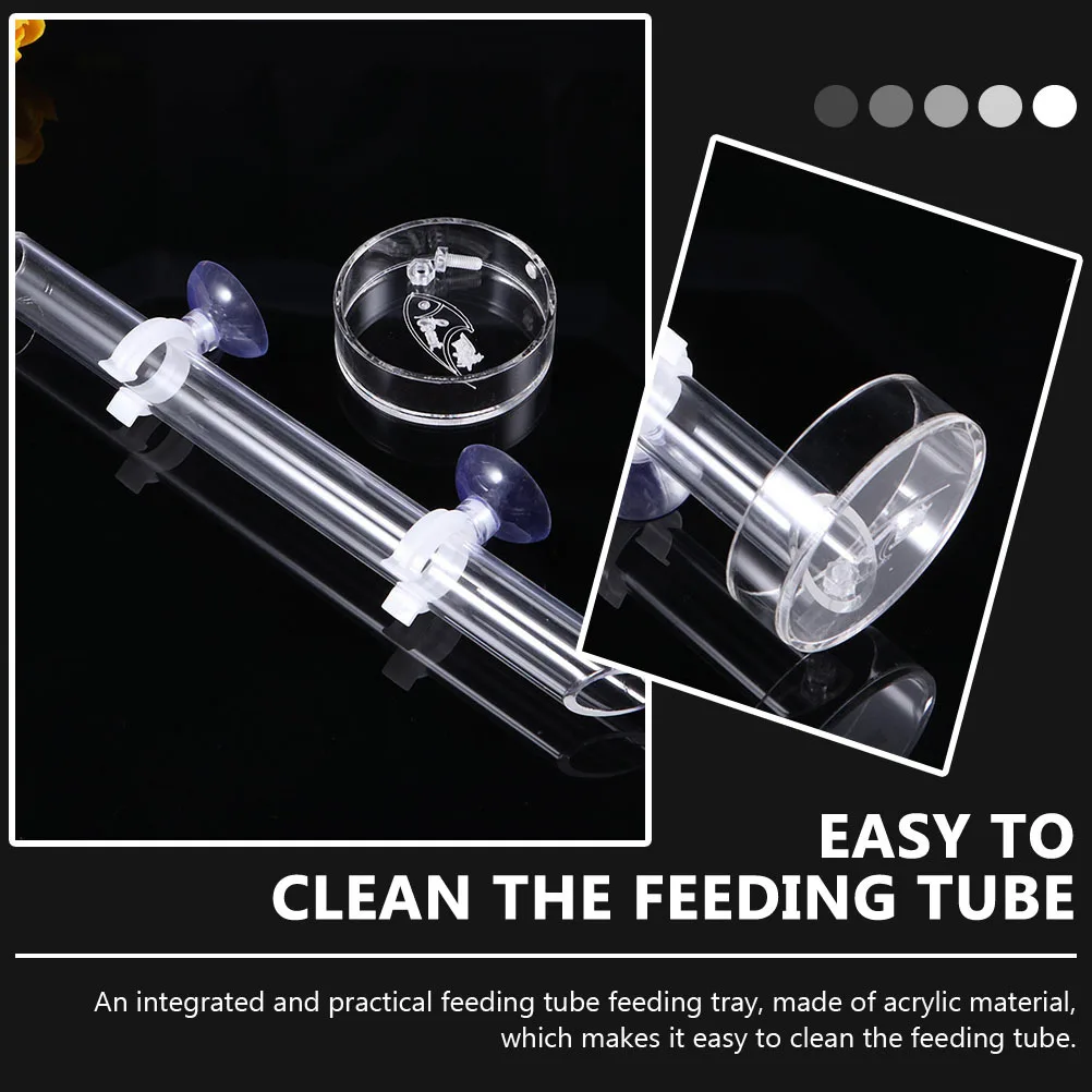 

1 set Aquarium Shrimp Feeder Tube Acrylic Transparent Basin For Fish Tank Shrimp Feeding Tool Aquarium Accessory Feeding Supply
