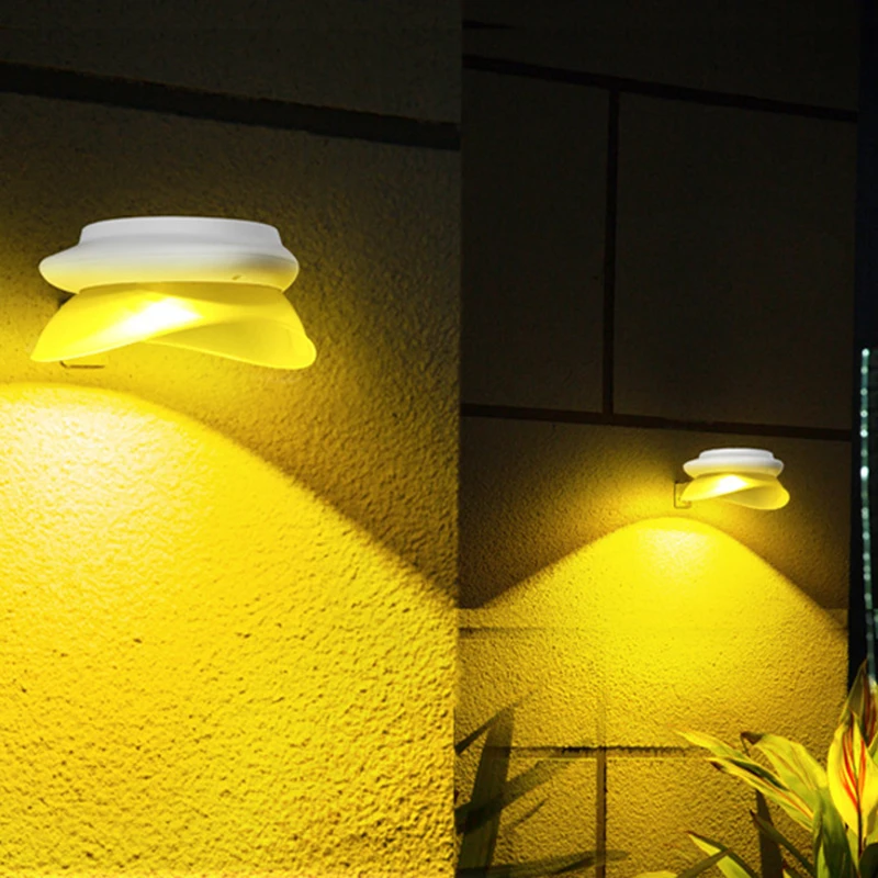 Solar Wall Lamp Home Garden Decoration Courtyard Outdoor Landscape Fence Wall Lamp Intelligent Light Control Lamp