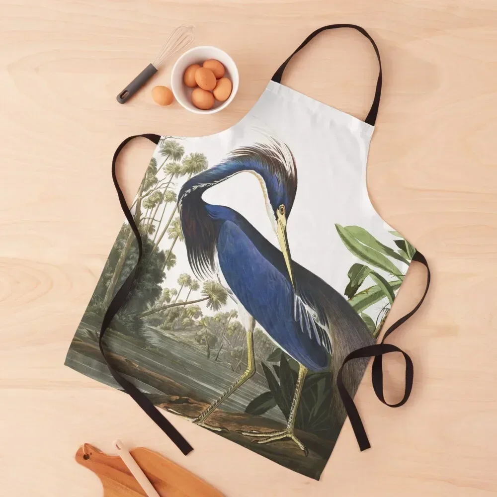 Tricolored Heron - John James Audubon Apron Professional Barber Kitchen Chef Woman Kitchens kitchen utensil Apron