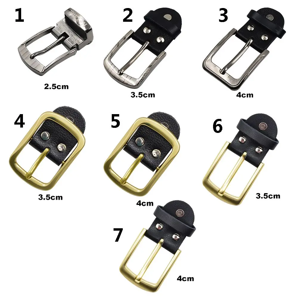 2.5/3.5/4 cm Genuine Leather Belt Buckle Zinc Alloy Buckle Belt Head Men Fashion Accessories Home Supplies