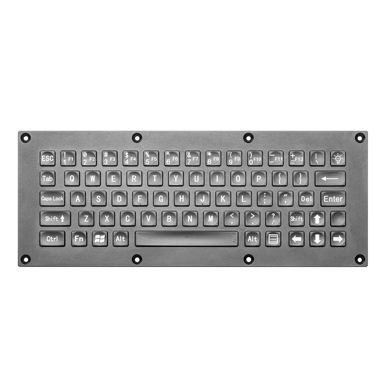 67keys Industrial Computer Metal keyboard Metal Frame with Plastic Button