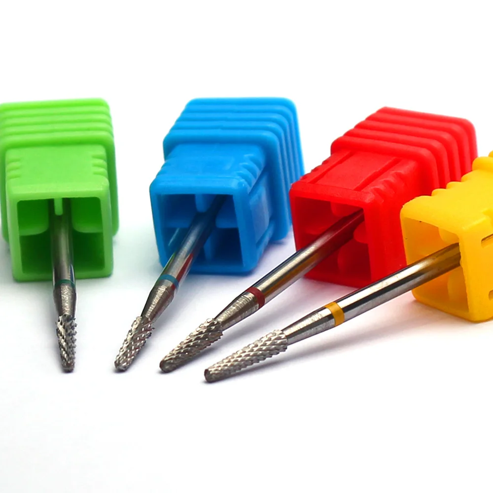 Foret à ongles en carbure de tungstène, fraise, polissage, bavure propre, accessoires de lime à ongles, outils d'attrition de manucure électrique 1 pièce