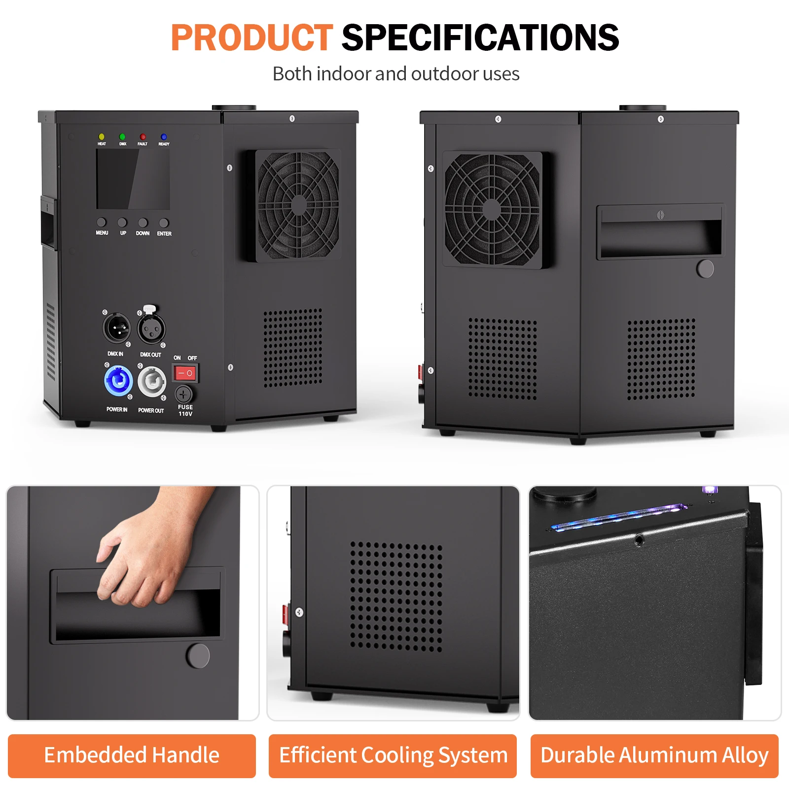 

Datewink 700W RGB LED Cold Spark Machine Electronic Flame Flower Spraying Machine Remote Control DMX For DJ Stage Wedding Party