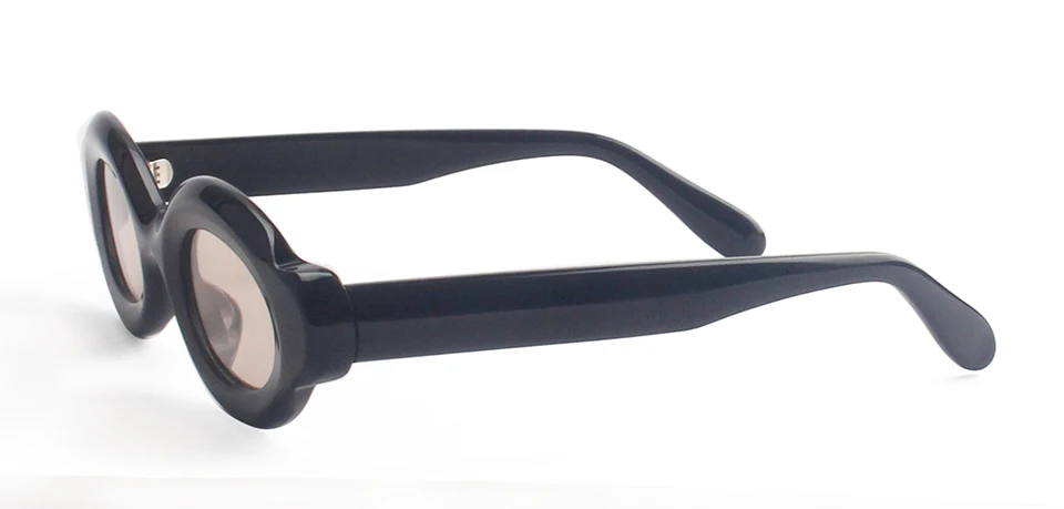 Luxus Dicke Gemischte Acetat Oval Polarisierte Sonnenbrille Frauen Trendy UV Schutz Brillen Stilvolle Schild Für Männer lentes de sol – Detail 12