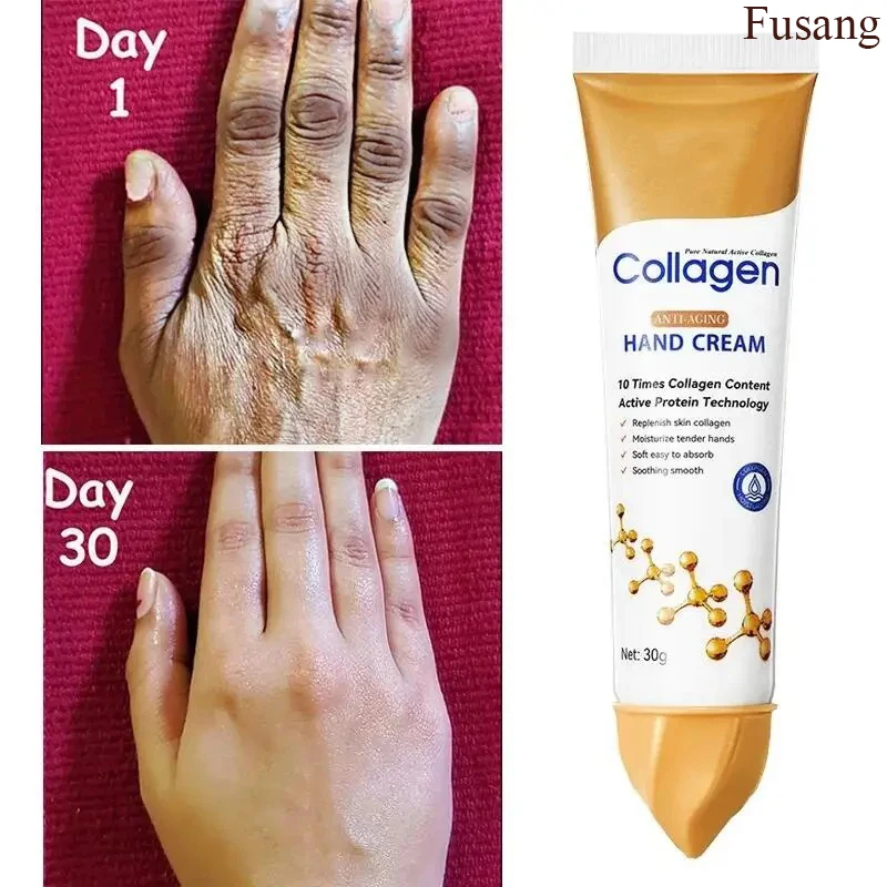 

Collagen Anti-wrinkle Hand Cream Anti-Aging Repair Nourishing Exfoliating Calluses Removal Serum Whitening Moisturize Skin Care