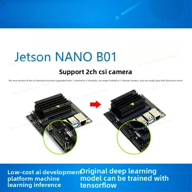 Jetson Nano B01 AI Artificial Intelligence Development Board 2CH CSI