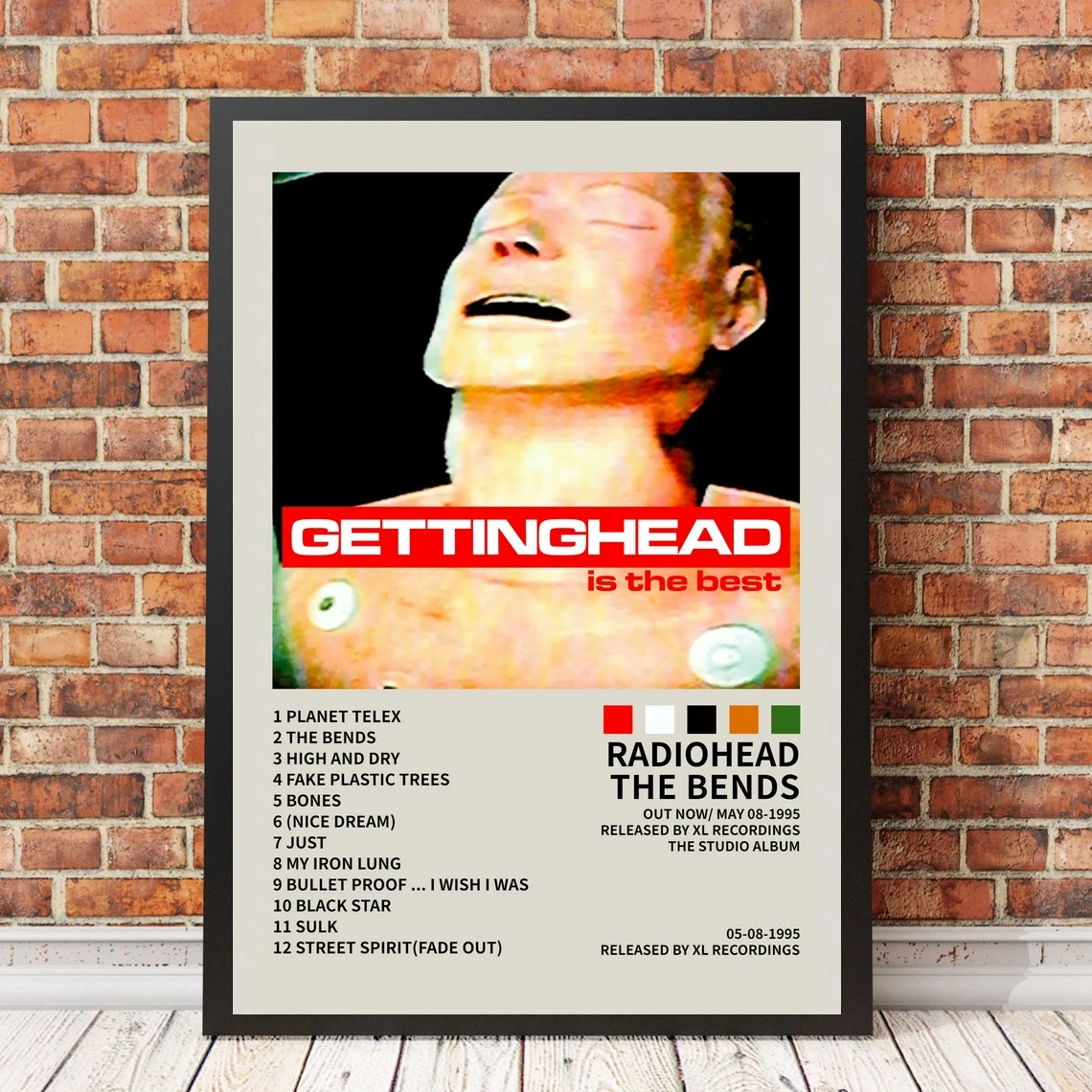 Radiohead The Bends Music Album Poster Canvas Art Print Home Decoration Wall Painting ( No Frame )