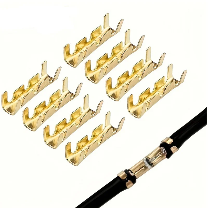 

100pcs 453 U-shaped terminal tab cold inserts terminal wire connector terminales electricos small teeth terminal 0.3-4.0mm²