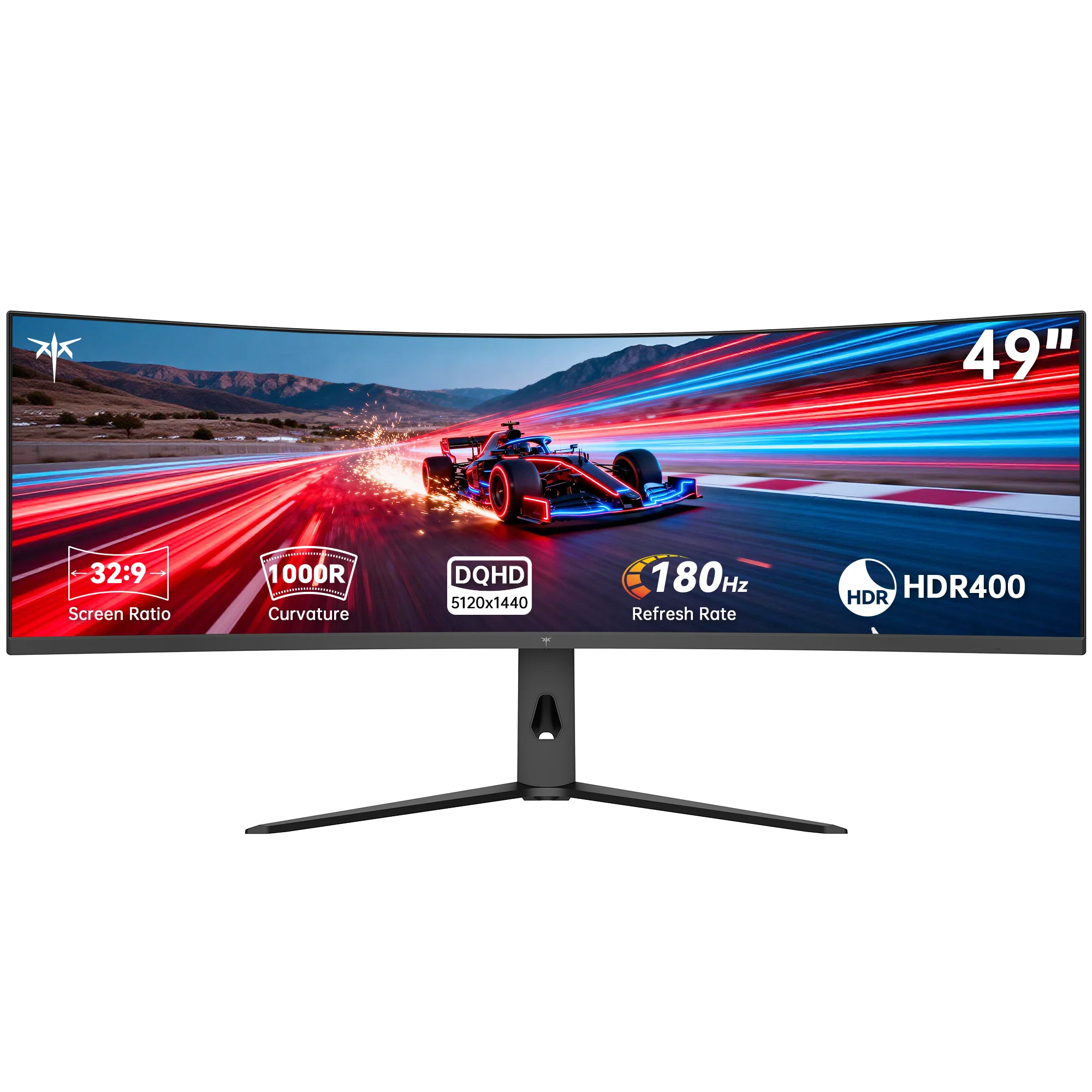 KTC Ultrawide 49 In Curved Gaming Monitor, 5K2K 5120x1440 Computer Monitor DQHD 32:9, HDR 400, 90W Type-C HDMI DP Port H49S66