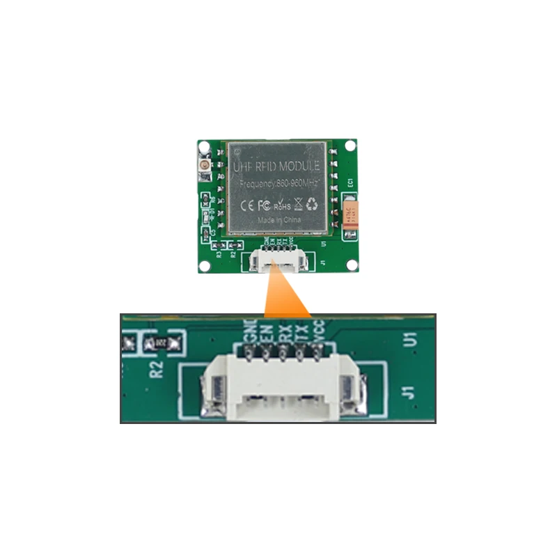 RFID UHF Reader Module TTL 3.3V Connect 860mhz 960mhz RFID Reader Chip UHF Reader UART Board UHF RFID Module