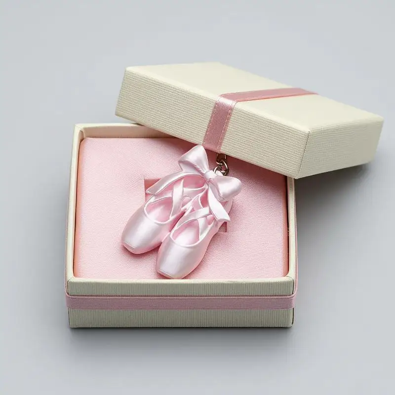 Ballet Shoes Keychain Lovely Pendant 1Pcs Fashion Hanging Ornament Keyring for Car Key Decor Graduation Small Gift for Girls