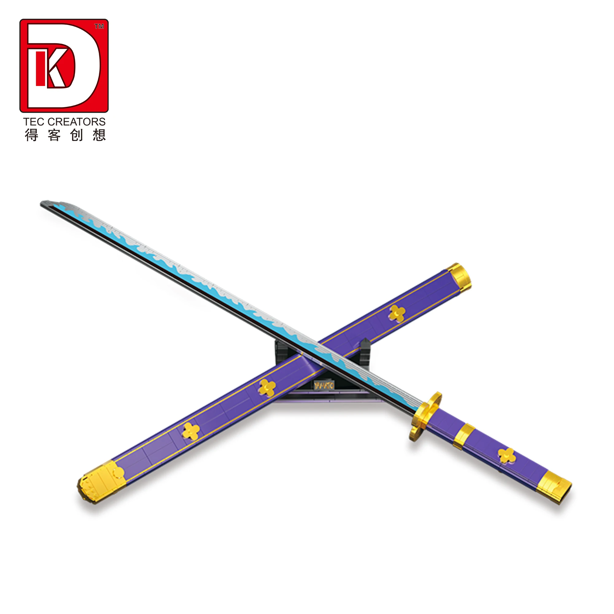 3-type creatieve zwaardvechter Roronoa Zoro zwaard Katana bouwstenen bouwstenen speelgoed cadeau voor kinderen kinderen