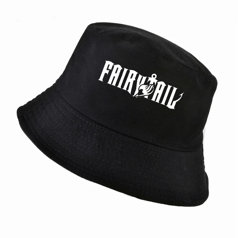 

Anime Fairy Tail Symbol hat Summer Fashion Women Men bucket panama hat harajuku pop Anime bob gorras