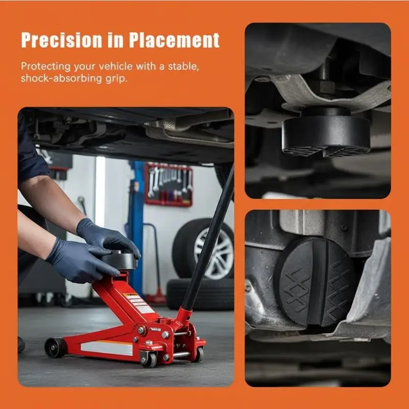 Universal Car Jack Rubber Pads  Lift Jack Stand Pad Strong Grip Adapter for Protecting Car Chassis DIY Garage Use
