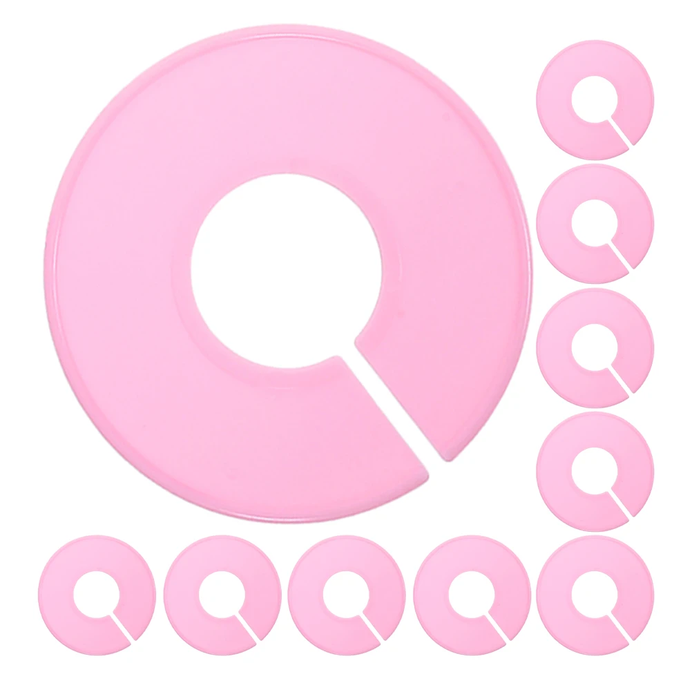 

10 Pcs Size Separator Ring Clothes Dividers for Hanging Partition Plate Closet Labels Plastic Hanger Clothing