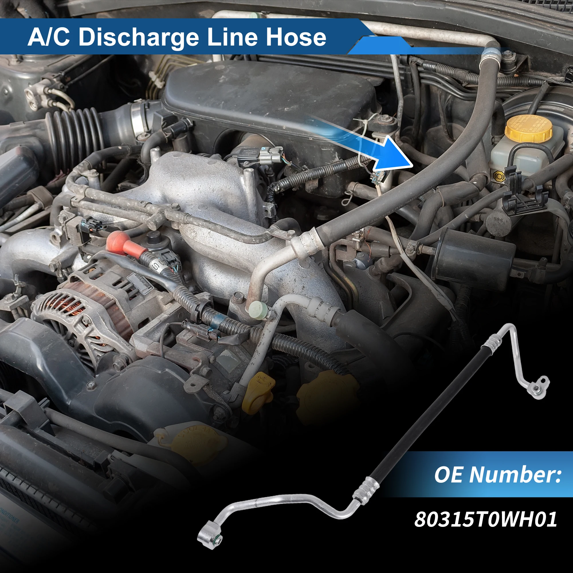 

UXCELL Шланг для жидкости хладагента кондиционера для Honda CR-V 2012-2016 No 80315T0WH01