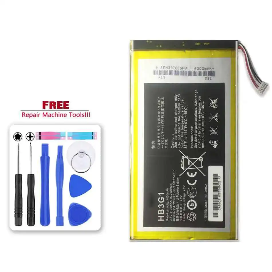 

Tablet Battery 4100mAh For Huawei Mediapad S7 S7-601U C W S7-301W U S7-931 HB3G1 HB3G1H Reliable Power Supply