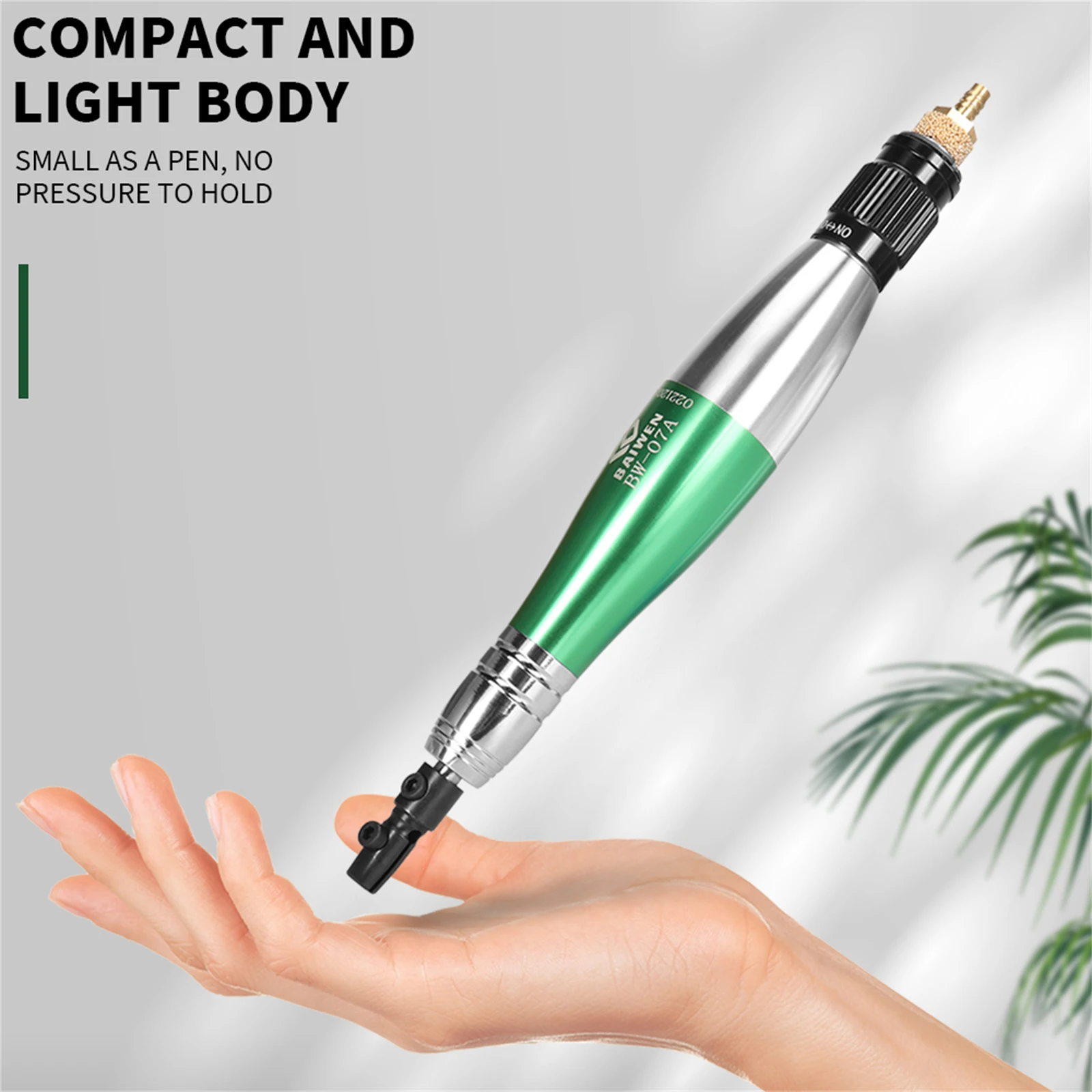 Pneumatic Mirco Grinder Pencil Micromotor System Air Lapper Linear Reciprocating Stroke for Polishing and Deburring with files