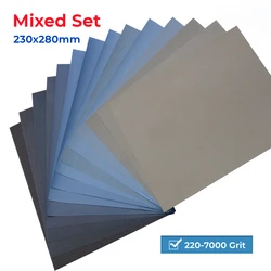 Mixed Set Wet Dry Sandpaper 220/240/320/400/600/800/1000/1200/1500/2000/2500/3000/5000/7000 Grit Sand Paper Abrasive Tools