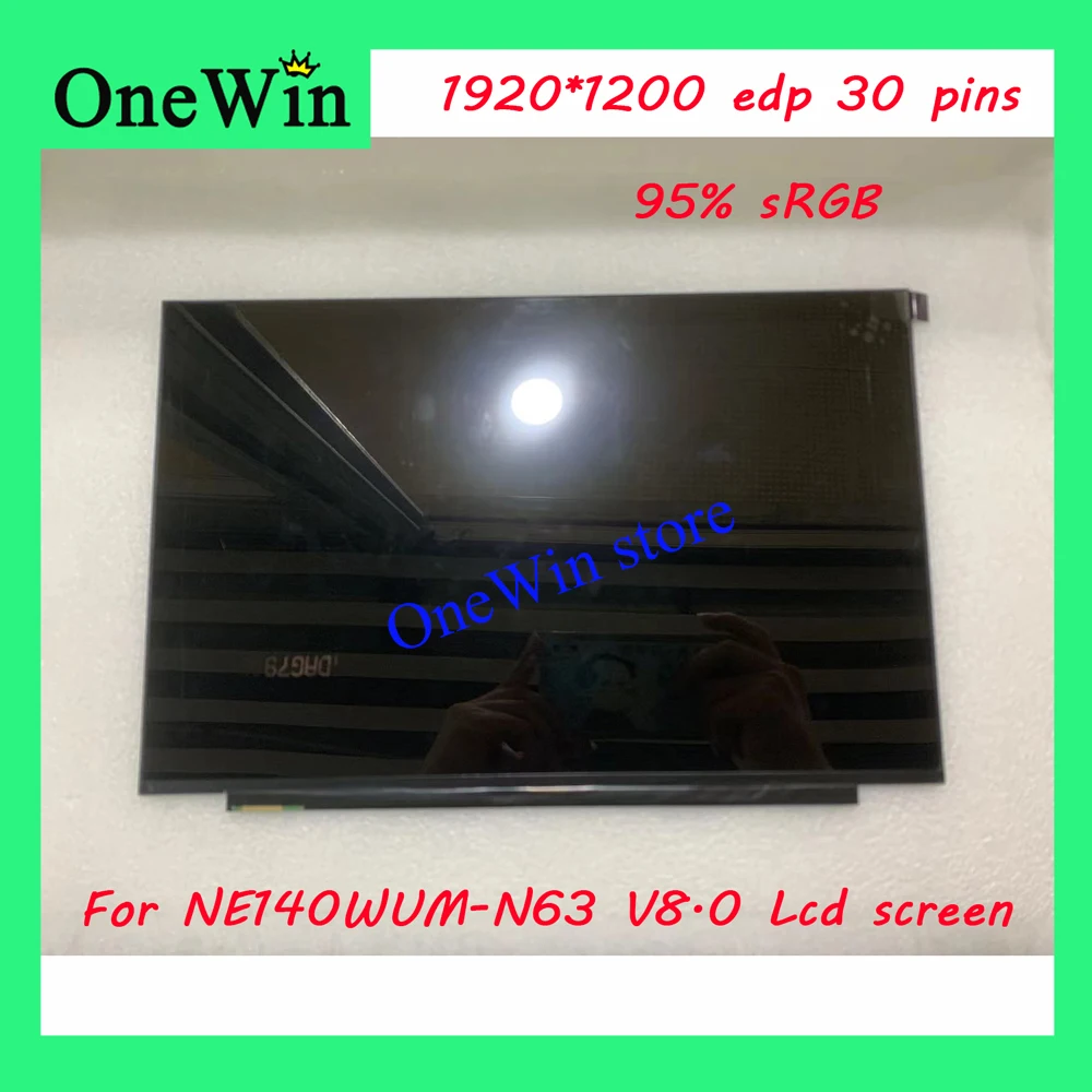 

14 inch NE140WUM-N63 V8.0 Laptop lcd screen Display FHD 1920*1200 edp 30 pins 95% sRGB Matrix LCD Screen