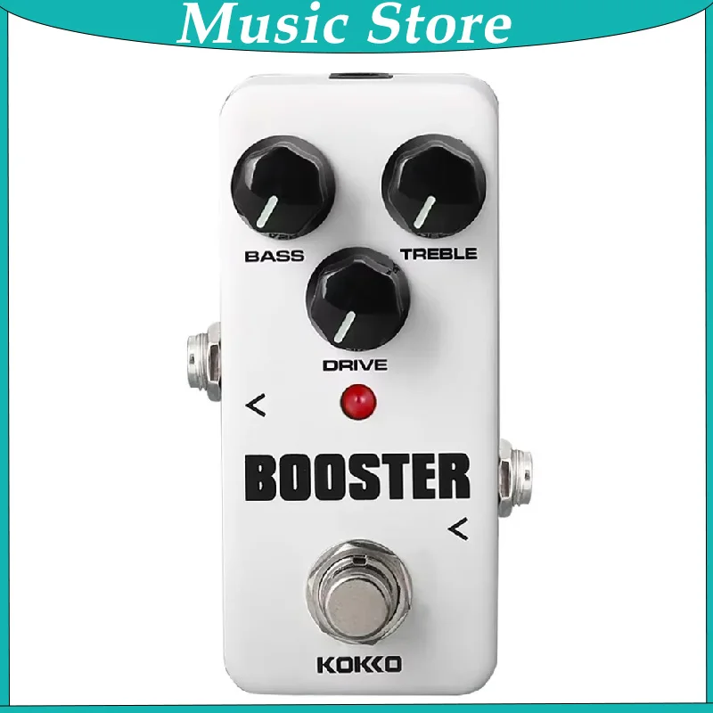 KOKKO FBS-2 Mini Booster Guitar Effect Pedal Pure Signal Boost Clean Gain for Electric Guitar True Bypass Portable Guitar Pedal